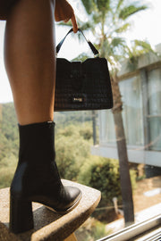 Sac Jacob noir embossé