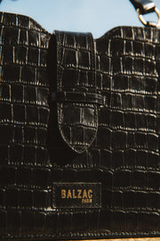 Sac Jacob noir embossé