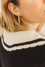 Cardigan Raccord noir
