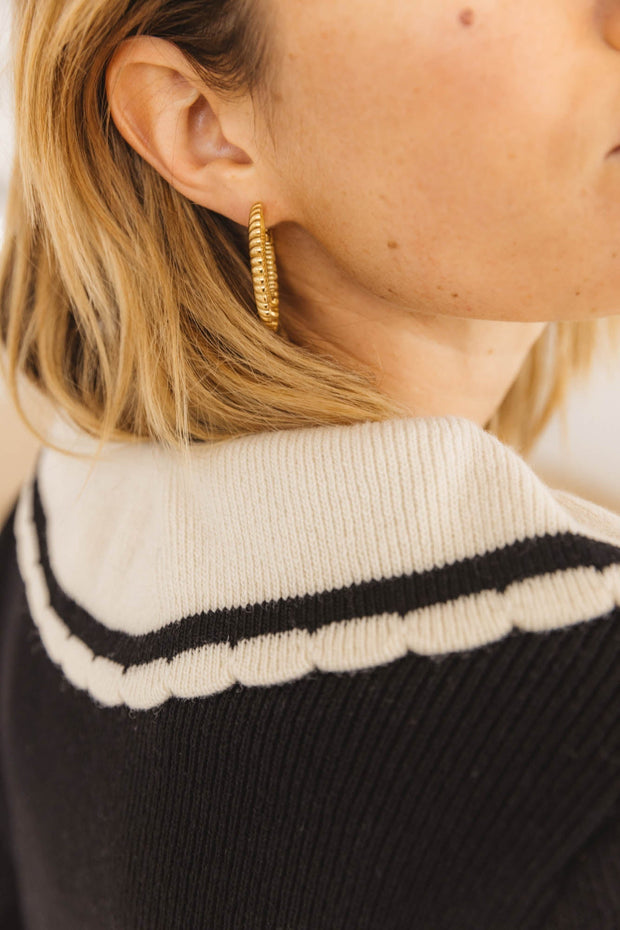 Cardigan Raccord noir