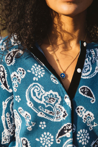 Cardigan Histoire imprimé bandana