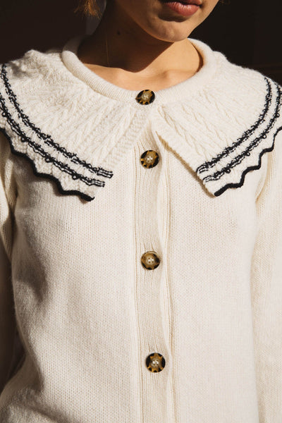 Cardigan Stéphanie écru
