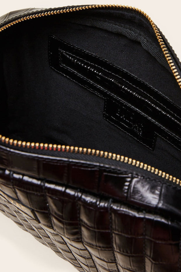 Sac Grand César noir embossé