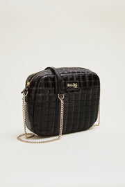 Sac César noir embossé