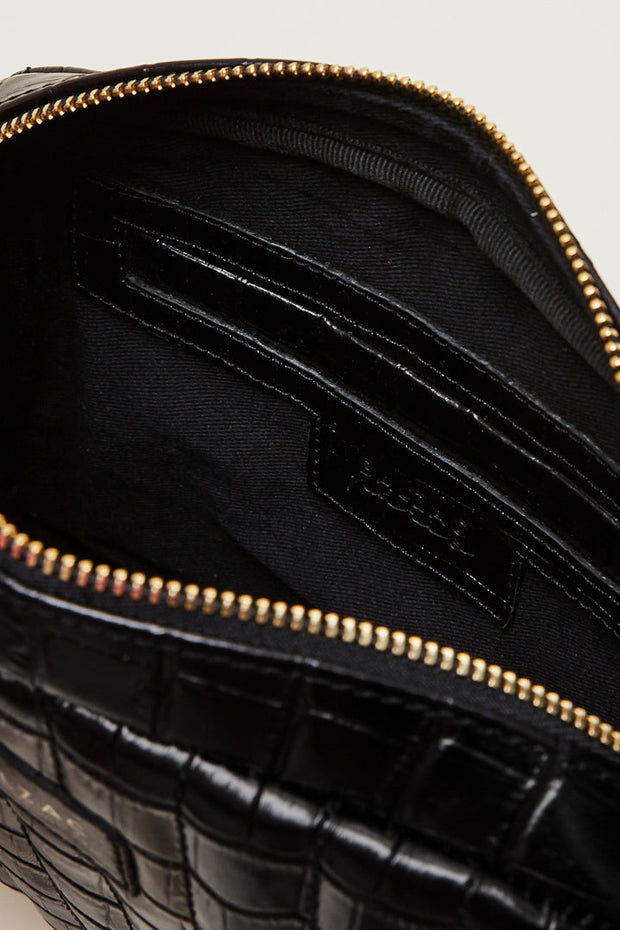 Sac César noir embossé
