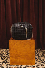 Sac César noir embossé