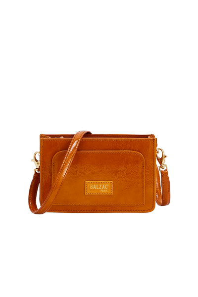 Sac Martie vernis froissé moutarde