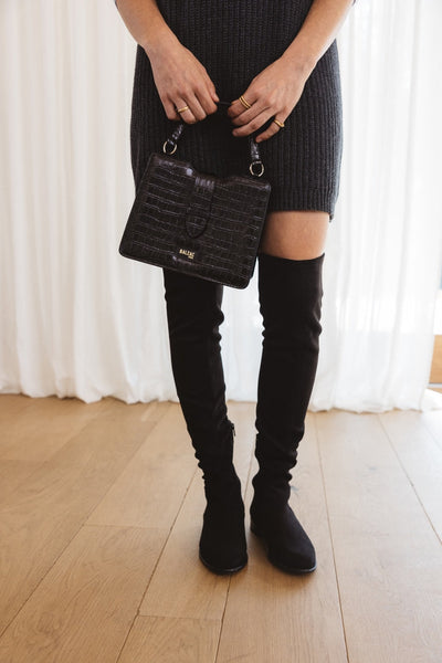 Sac Jacob noir embossé