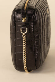 Sac Grand César noir embossé