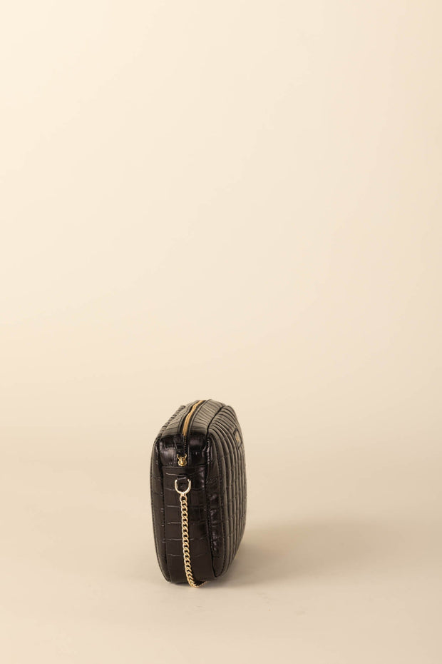 Sac Grand César noir embossé