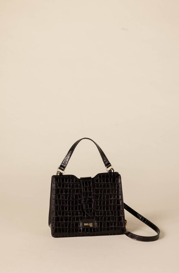 Sac Jacob noir embossé