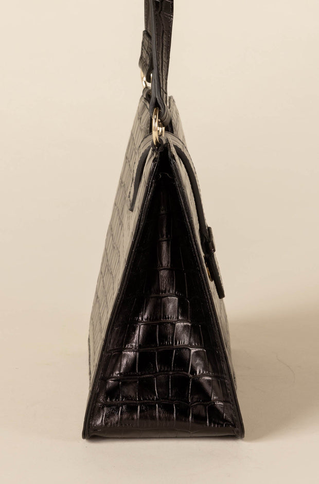 Sac Jacob noir embossé